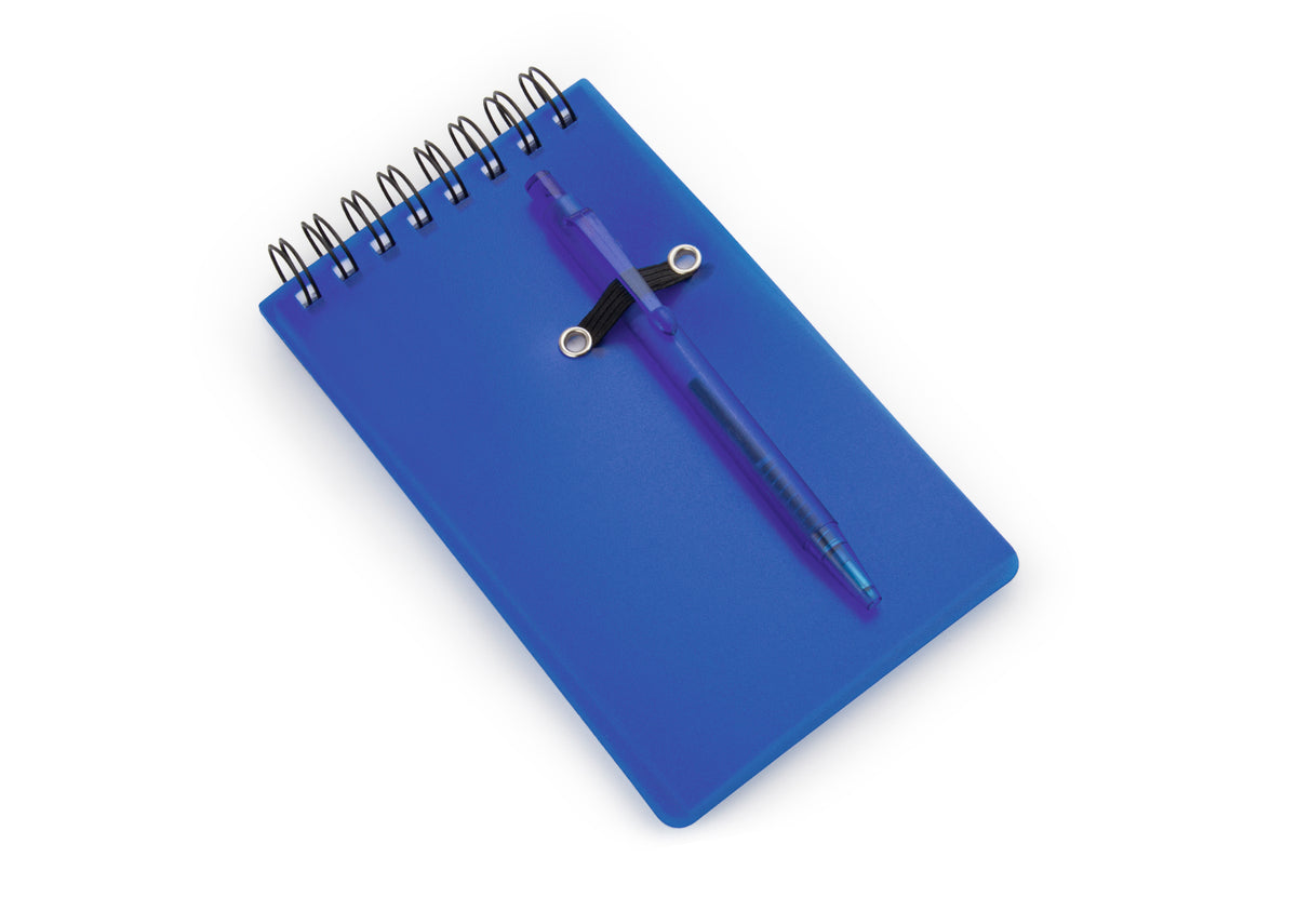 Libreta Slim con Bolígrafo - Azul Rey