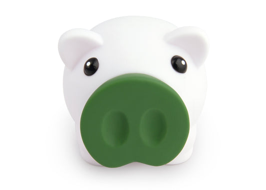 Alcancía Piggy White - Verde Oscuro