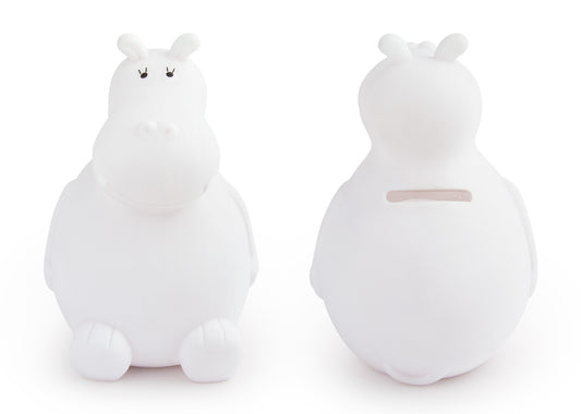 Alcancía Hippo - Blanco