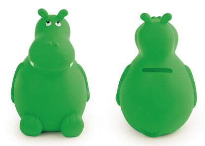 Alcancía Hippo - Verde Esmeralda