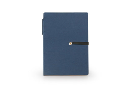 Libreta Ecológica Memo Sticky con Bolígrafo - Azul Oscuro