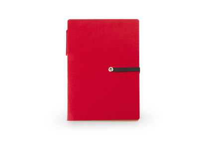 Libreta Ecológica Memo Sticky con Bolígrafo - Rojo