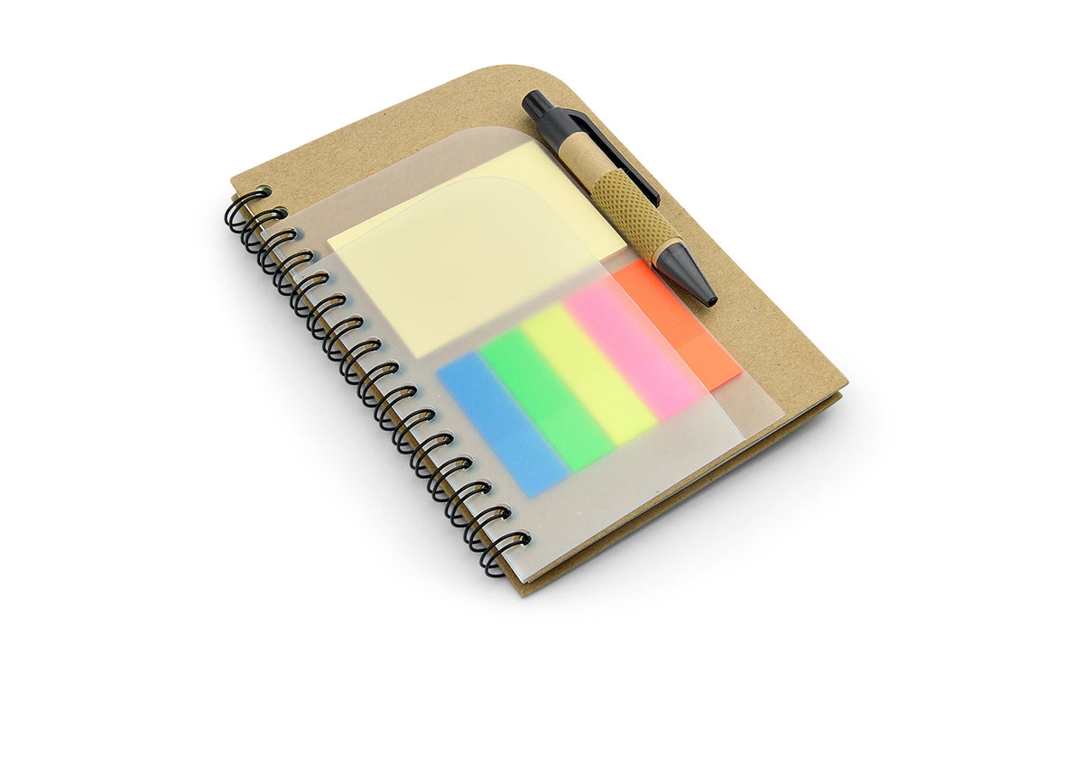 Libreta Elemental con Bolígrafo - Natural