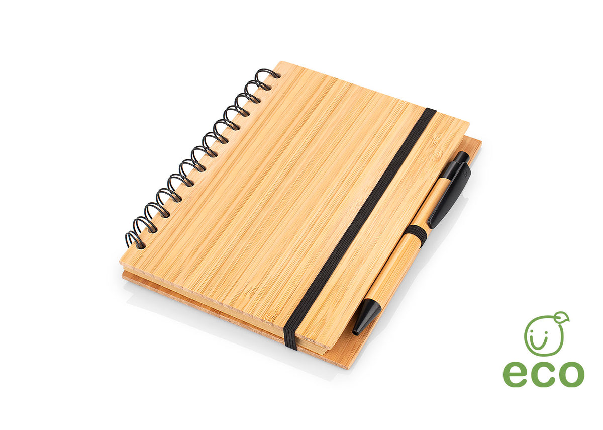 Libreta Bambú Modern con Bolígrafo - Bambú