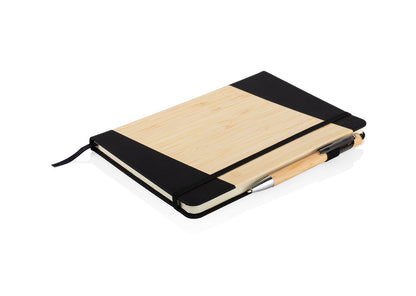 Libreta Bambú Journey con Bolígrafo - Negro