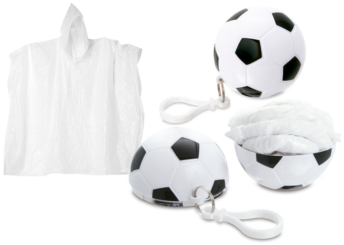 Llavero Fútbol con Capa - Blanco y Negro