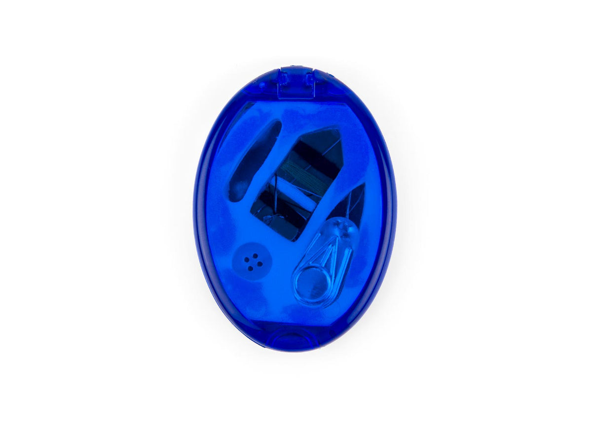 Costurero Oval - Azul Rey Traslúcido