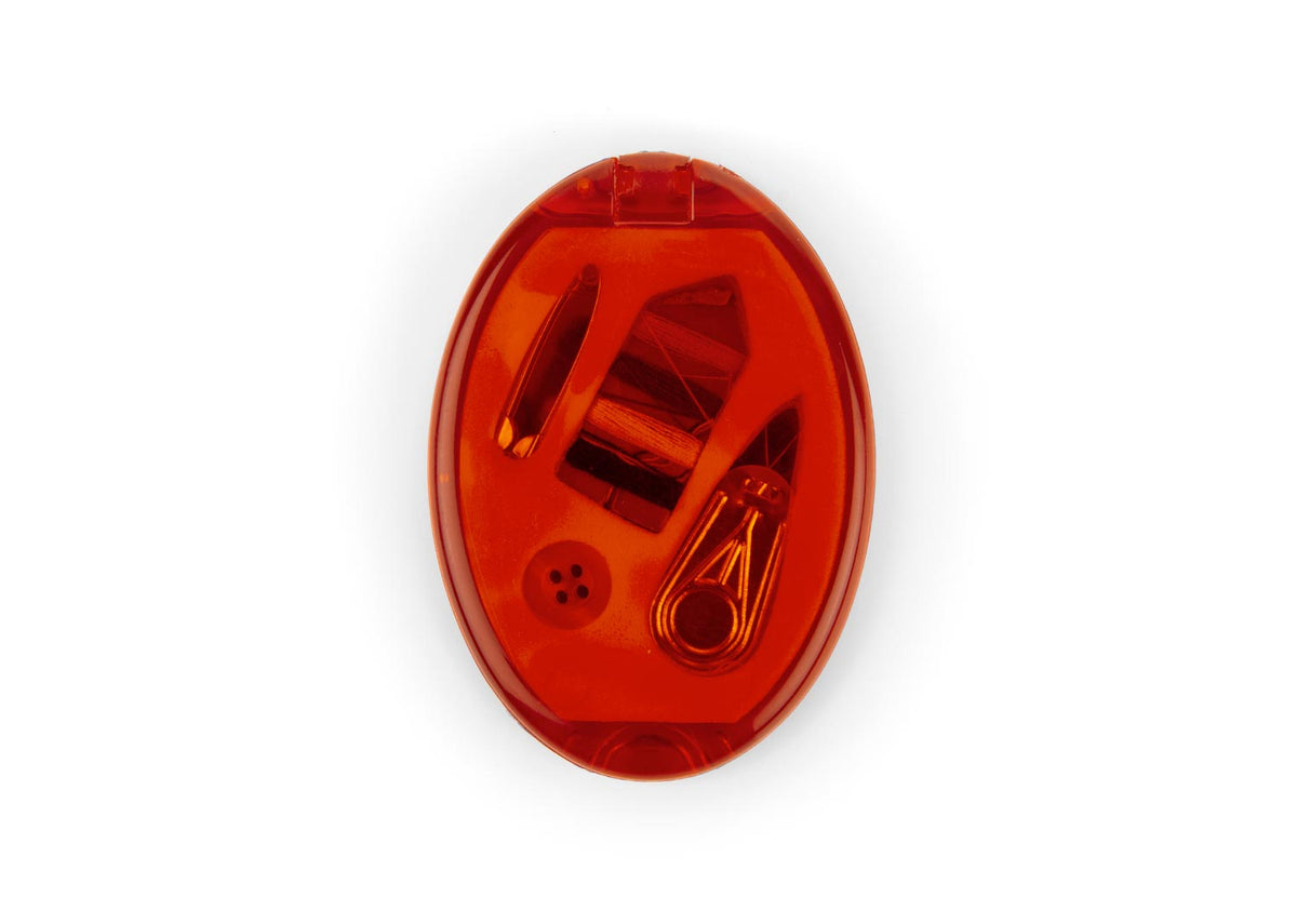 Costurero Oval - Rojo Traslúcido