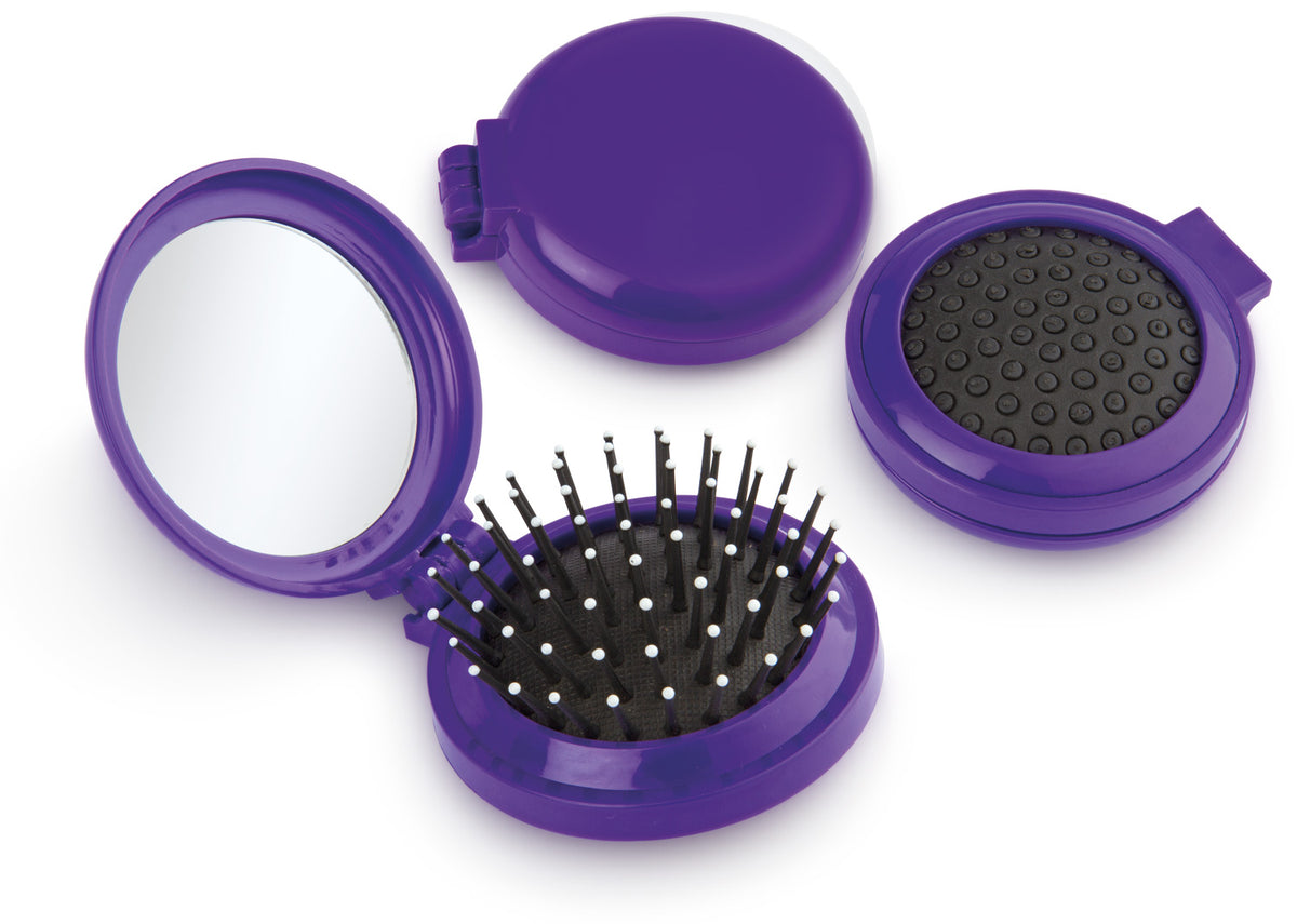 Espejo y Cepillo Beauty - Morado