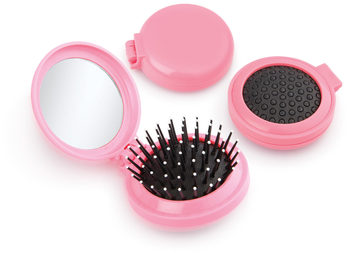 Espejo y Cepillo Beauty - Rosado