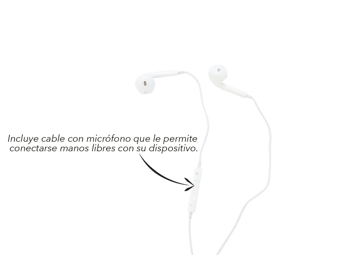 Audífonos Con Microfono Bigot - Blanco