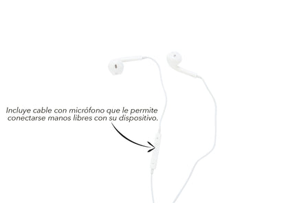 Audífonos Con Microfono Bigot - Blanco
